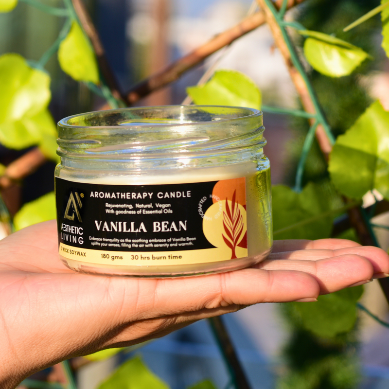 Buy Vanilla Bean 3 Wick Soy Wax Candle I 30 hr burn, 180 gms | Shop Verified Sustainable Candles & Fragrances on Brown Living™