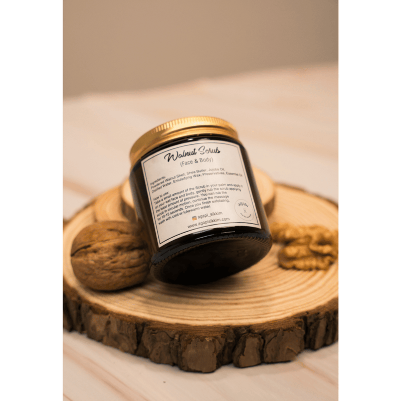 Buy Gentle Exfoliating Walnut Scrub- 100g | Shop Verified Sustainable Body Scrub on Brown Living™