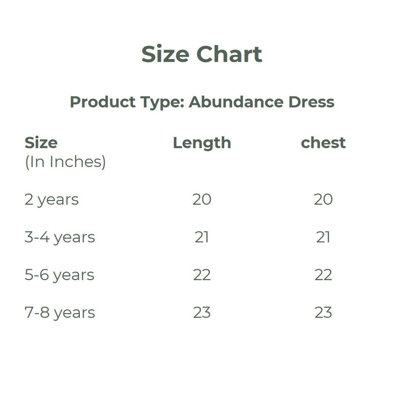 Abundance Girls Dress | Verified Sustainable Kids Frocks & Dresses on Brown Living™