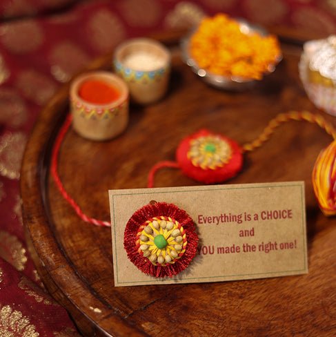 Akkad - Bakkad Rakhi Gift Box | Set of 2 Plantable Rakhi , Bamboo Speaker & Planting Material | Verified Sustainable Rakhi on Brown Living™