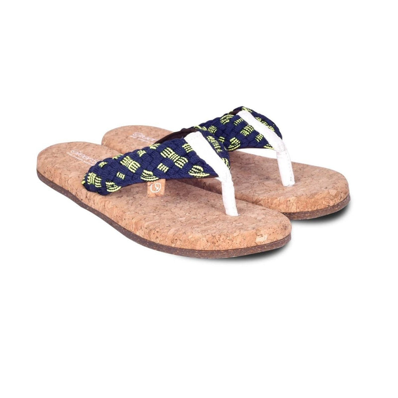 Alfa Royal Blue Women's Trendy Slippers | Verified Sustainable Womens Flip Flops on Brown Living™