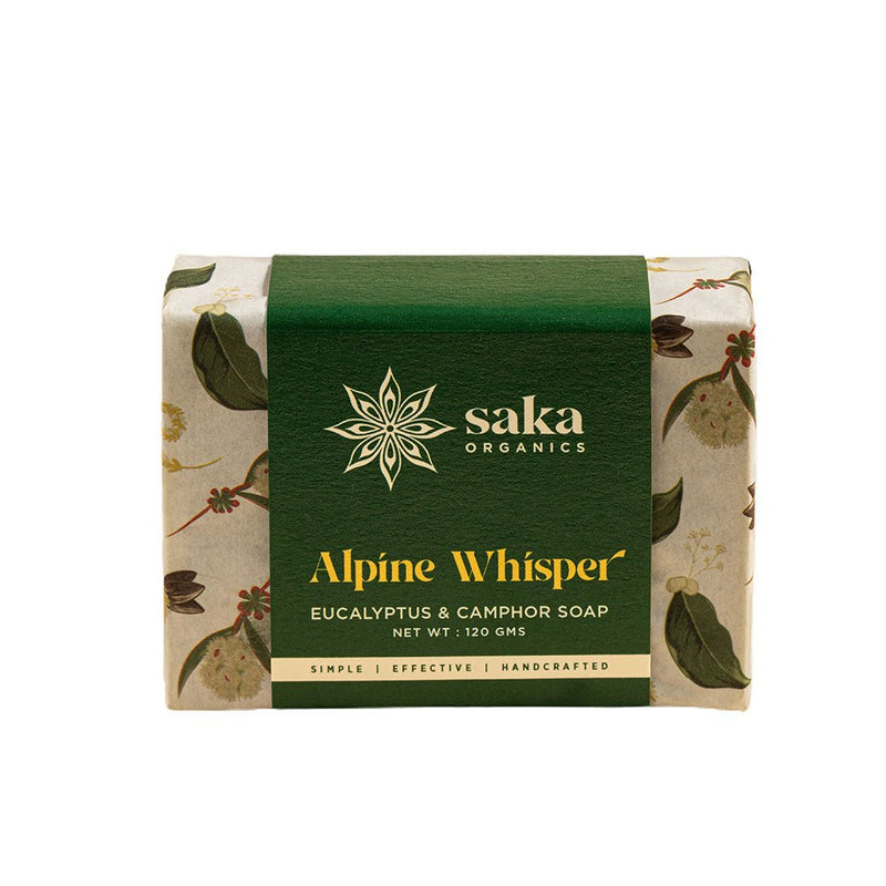 Alpine Whisper | Handmade Eucalyptus & Camphor Soap with Moisturizing Formula (120gm) | Verified Sustainable Body Soap on Brown Living™