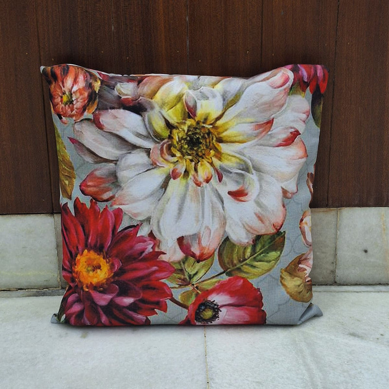 Antique Floral - Recycled Polycotton Cushion Covers - Pack of 4 | Verified Sustainable Covers & Inserts on Brown Living™