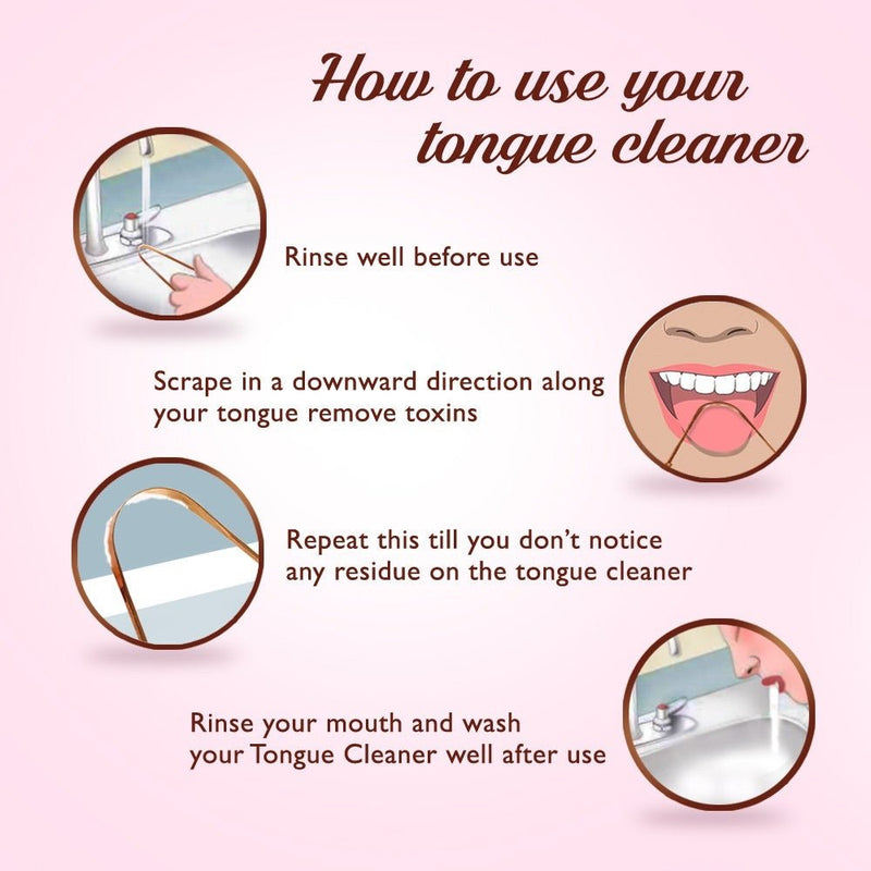 Ayurvedic Copper Tongue Cleaner - Pack of 1 | Verified Sustainable Tongue Cleaner on Brown Living™