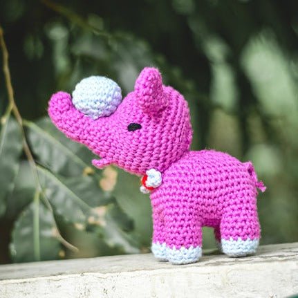 Baby Elephant Handcrafted Crochet Soft Toy | Verified Sustainable Soft Toy on Brown Living™