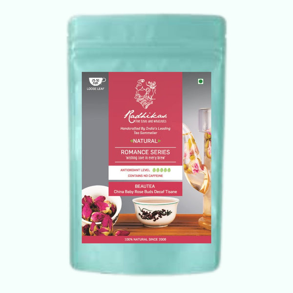 BEAUTEA- China Baby Rose Buds Decaf Tisane- 50 g | Verified Sustainable Tea on Brown Living™