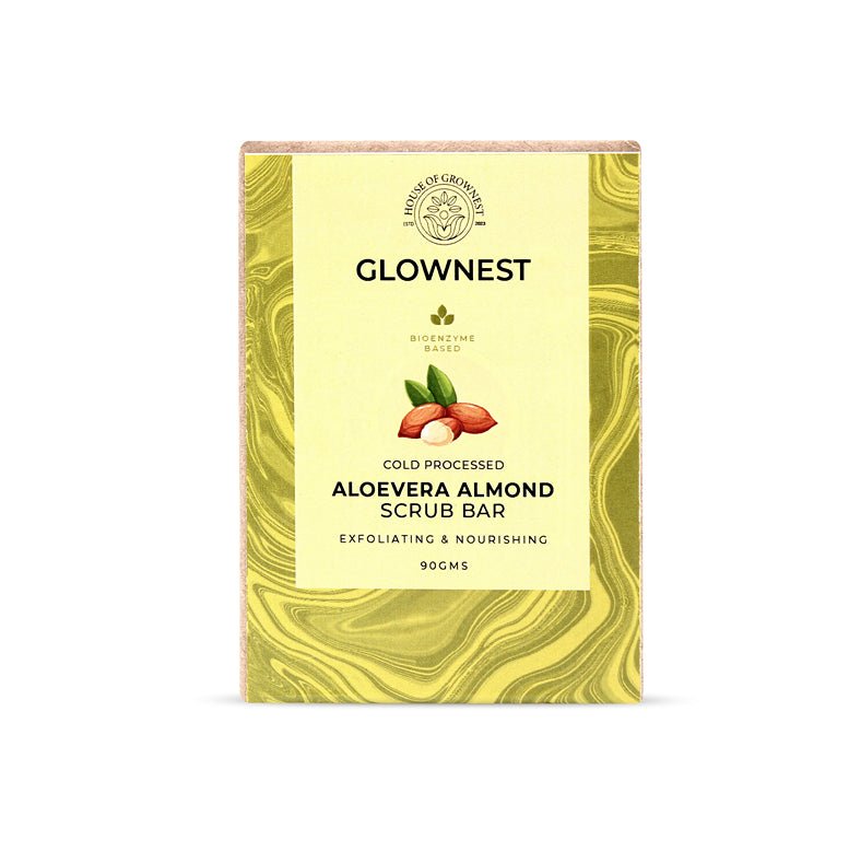 Bio Enzyme Based Aloevera Almond Scrub Bar | Verified Sustainable Body Soap on Brown Living™