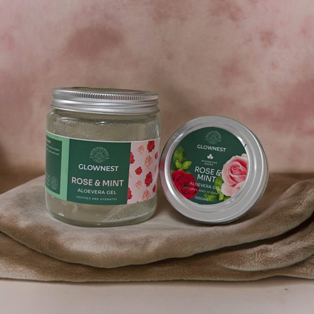 Bio Enzyme Based Rose & Mint Aloe Vera Gel | Verified Sustainable Body Lotion on Brown Living™