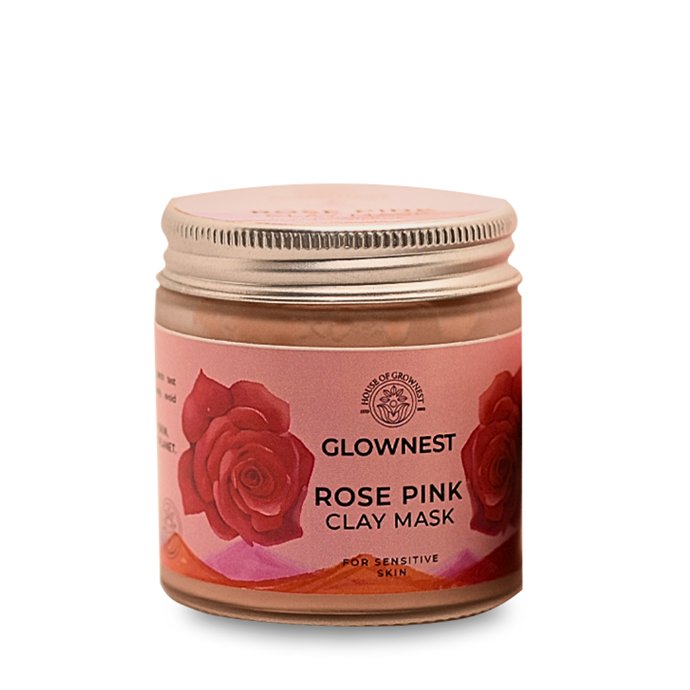 Bio Enzyme Based Rose Pink Clay Mask | For Sensitive Skin | Verified Sustainable Face Mask on Brown Living™