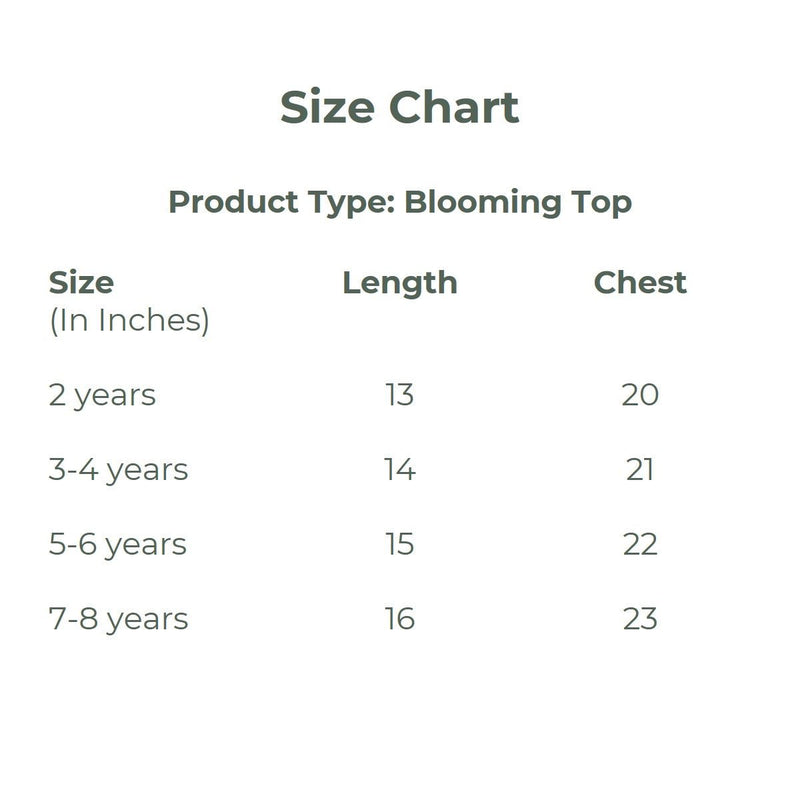 Blooming Girls Top | Verified Sustainable Kids Tops on Brown Living™