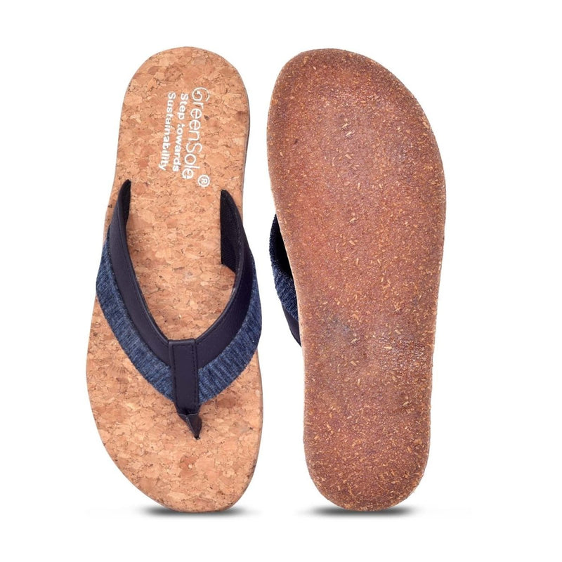 Blue Whale Men's Cozy Slippers | Verified Sustainable Mens Flip Flops on Brown Living™