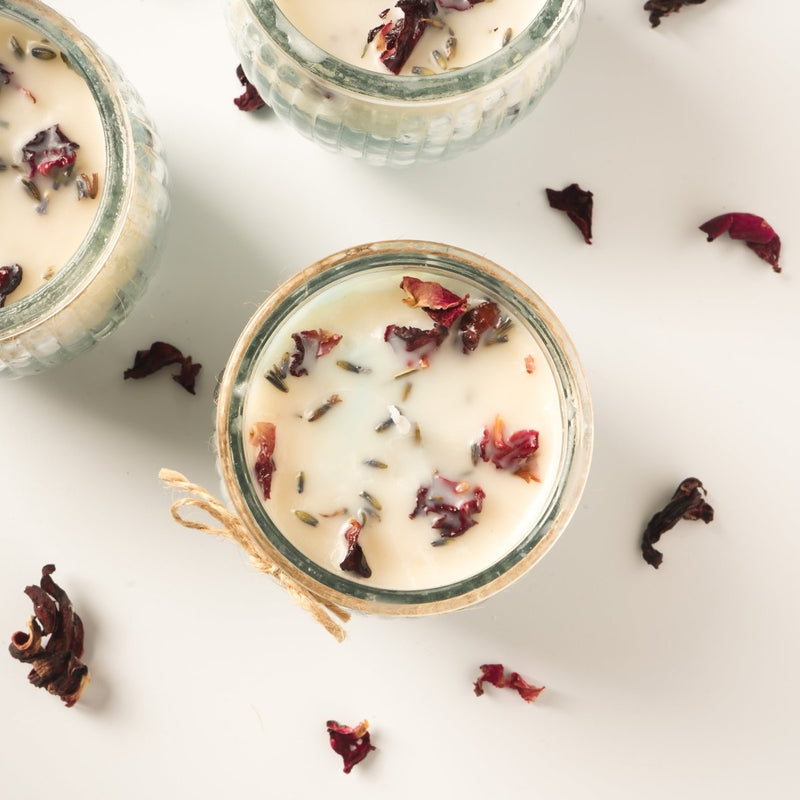 Blue - White Mishti Doi Soy Wax Candle | Verified Sustainable Candles & Fragrances on Brown Living™