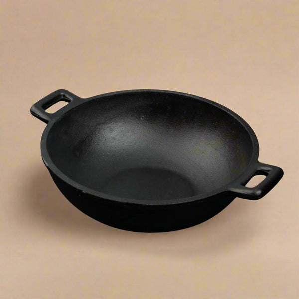 Castrong Handmade Cast Iron Deep Fry Kadai | Verified Sustainable Cookware on Brown Living™