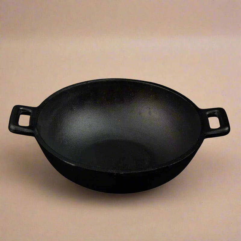 Castrong Handmade Cast Iron Deep Fry Kadai | Verified Sustainable Cookware on Brown Living™