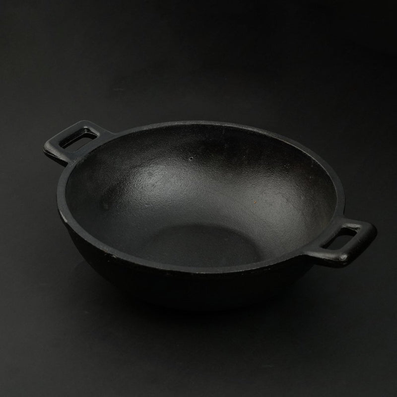 Castrong Handmade Cast Iron Deep Fry Kadai | Verified Sustainable Cookware on Brown Living™