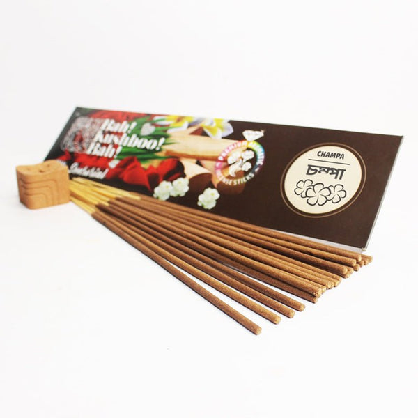 Champa Bah Kushboo Bah Premium Sensorial Aromatic Incense Sticks (10 Packs = 400+ Sticks) | Verified Sustainable Pooja Needs on Brown Living™