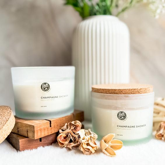 Champagne Shower Soy Candle - Pack of 1 | Verified Sustainable Candles & Fragrances on Brown Living™