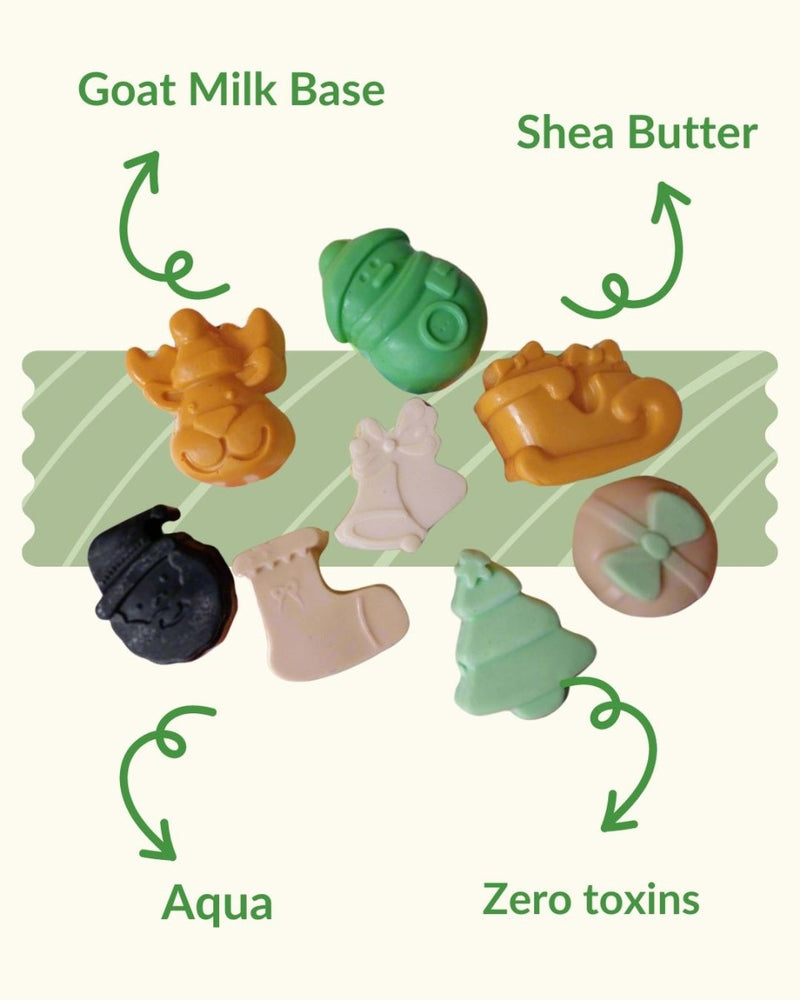 Christmas Collection - Cartoon Shaped Kids Soap - Set of 6 | Verified Sustainable Body Soap on Brown Living™