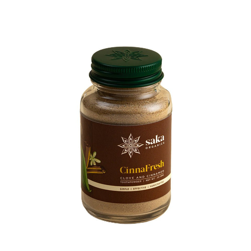 CinnaFresh | Handmade Clove & Cinnamon Toothpowder (50gms) | Verified Sustainable Tooth Cleaning Powder on Brown Living™