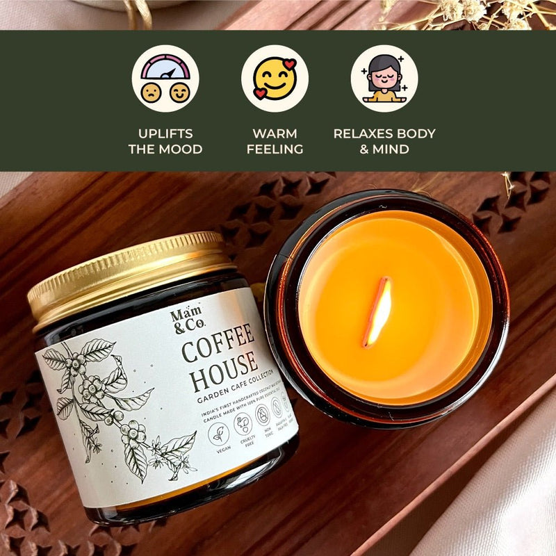 Coffee House - 100% Coconut Wax Botanical Candle | Verified Sustainable Candles & Fragrances on Brown Living™