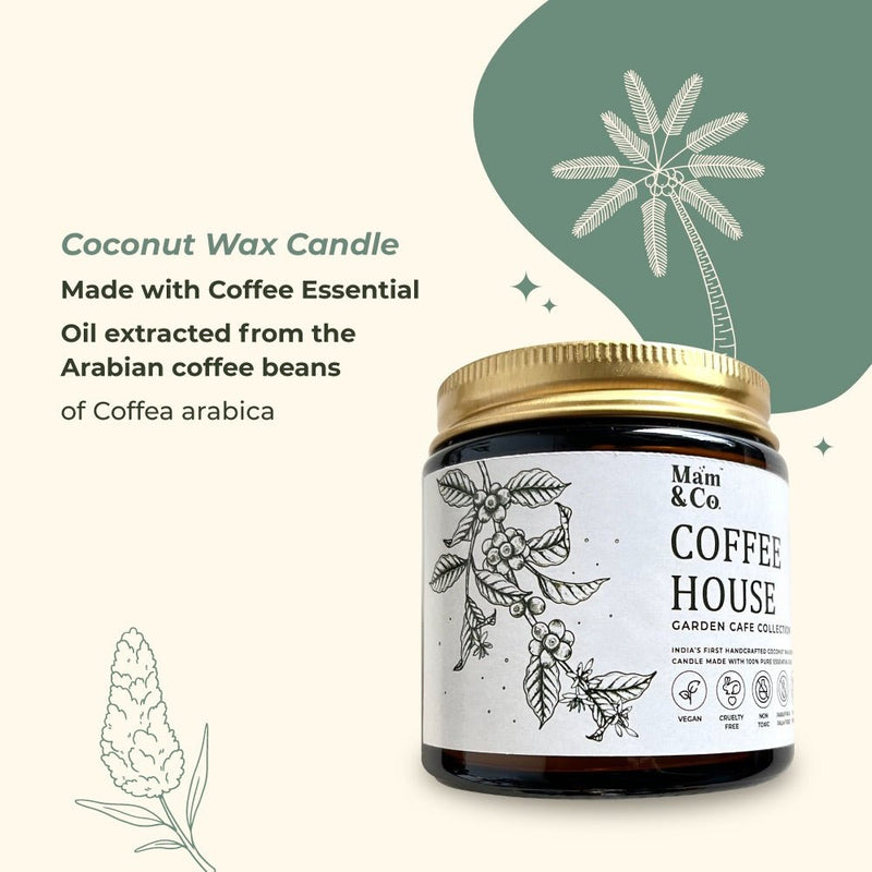 Coffee House - 100% Coconut Wax Botanical Candle | Verified Sustainable Candles & Fragrances on Brown Living™