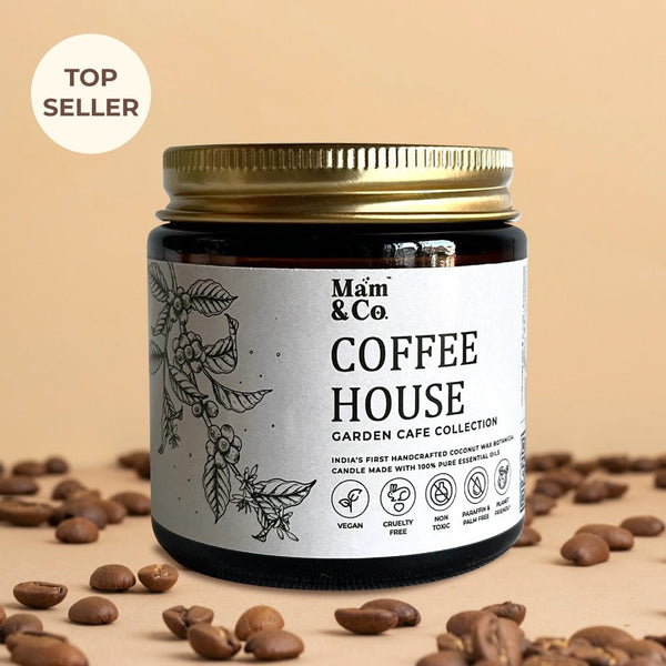 Coffee House - 100% Coconut Wax Botanical Candle | Verified Sustainable Candles & Fragrances on Brown Living™