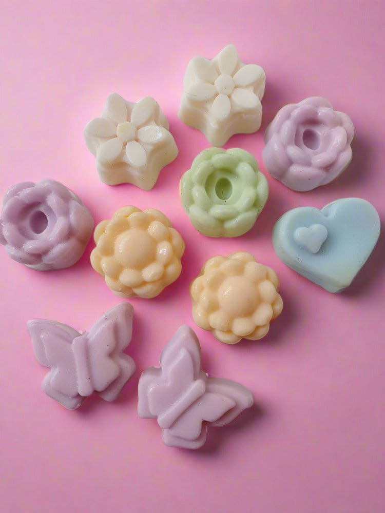 Colorful Butterfly and Flower Shaped Kids Soaps Bar Set | Verified Sustainable Body Soap on Brown Living™