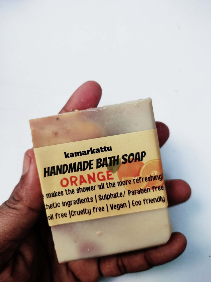 Copy of Handmade Bath soap - Orange | Pack of 2 | Verified Sustainable Body Soap on Brown Living™