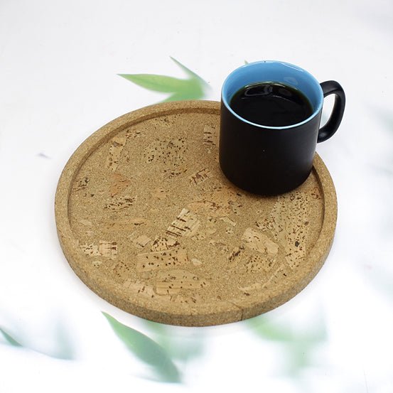 Cork Round Serving Tray | Verified Sustainable Trays & Platters on Brown Living™