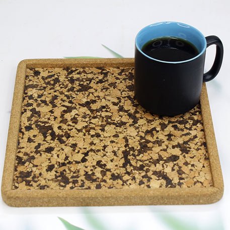 Cork Serving Pattern Tray (Square) | Verified Sustainable Trays & Platters on Brown Living™