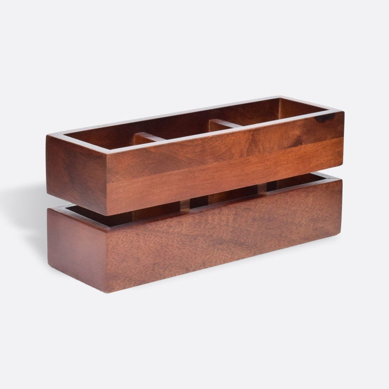 Cranny Cutlery Wooden Caddy / Holder | Verified Sustainable Kitchen Organisers on Brown Living™