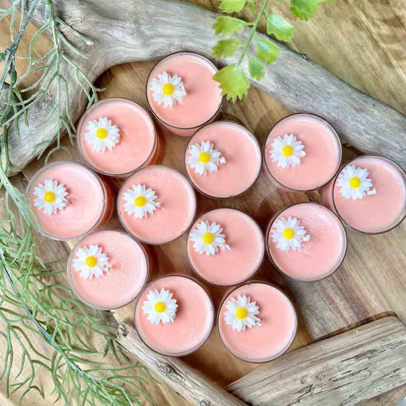 Daisy Soywax Tealight Candles- Set of 6 | Verified Sustainable Candles & Fragrances on Brown Living™