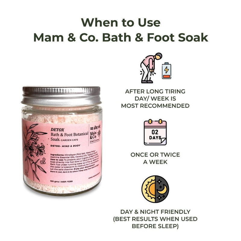 Detox Bath & Foot Soak | Easy to Dissolve | Fine in Texture | Non Sticky (100 g) | Verified Sustainable Bath Salt on Brown Living™