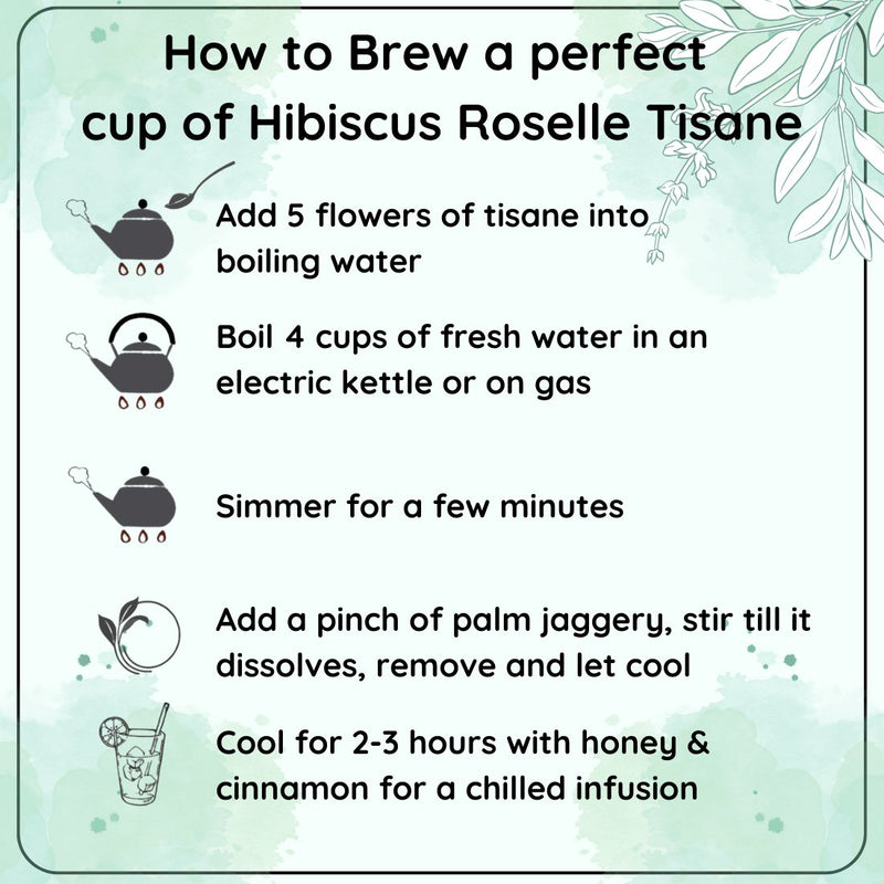 Detox Thai Hibiscus Roselle Tisane- Refreshing Drink with Vitamin C | Verified Sustainable Tea on Brown Living™