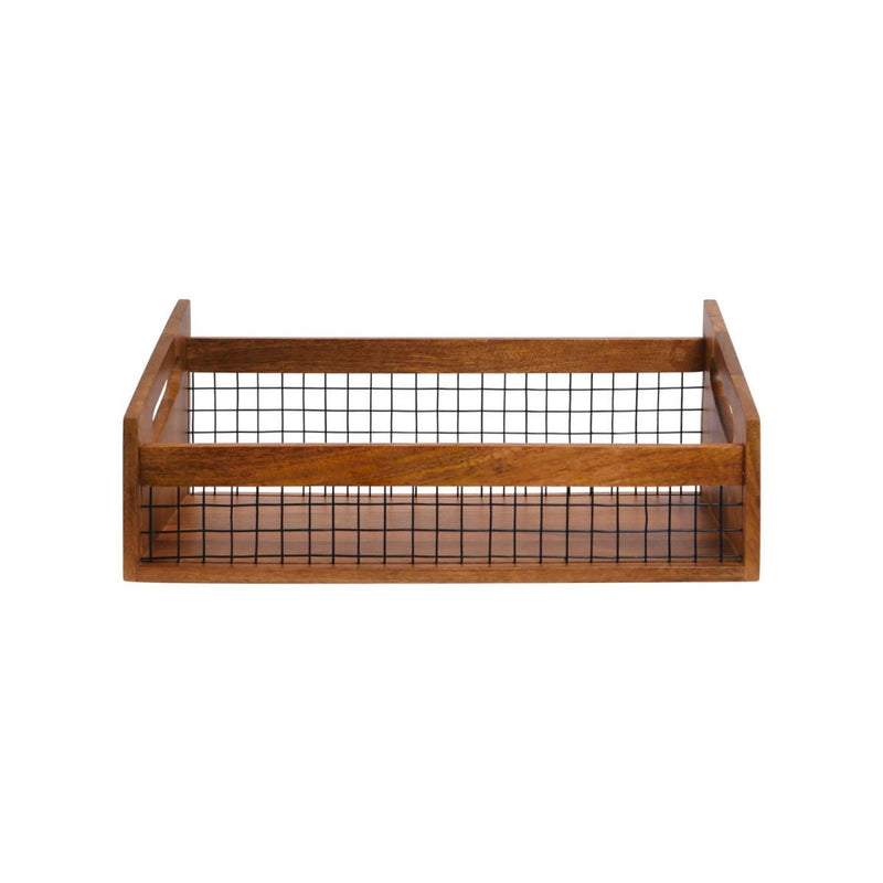 DuoBlend Nested Set of 2 Mango Wood Organizer | Aakriti Ahuja Collection | Verified Sustainable Kitchen Organisers on Brown Living™