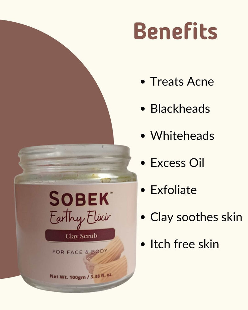 Earthy Clay Face and Body Scrub for Itch Free Skin | Verified Sustainable Face Scrub on Brown Living™