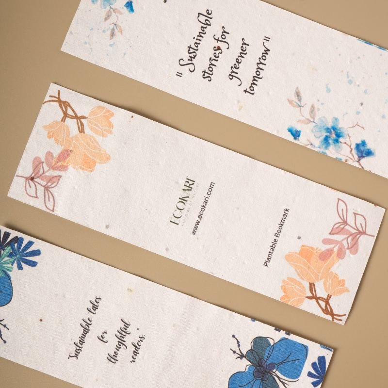 Eco - Sprout Plantable Bookmarks | Set of 3 | Verified Sustainable Greeting & Note Cards on Brown Living™