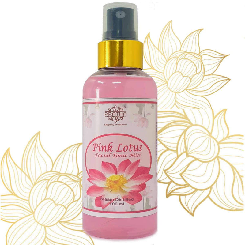 Facial Tonic Mist | Pure Pink Lotus Water pack of 2 | Verified Sustainable Face Toner on Brown Living™