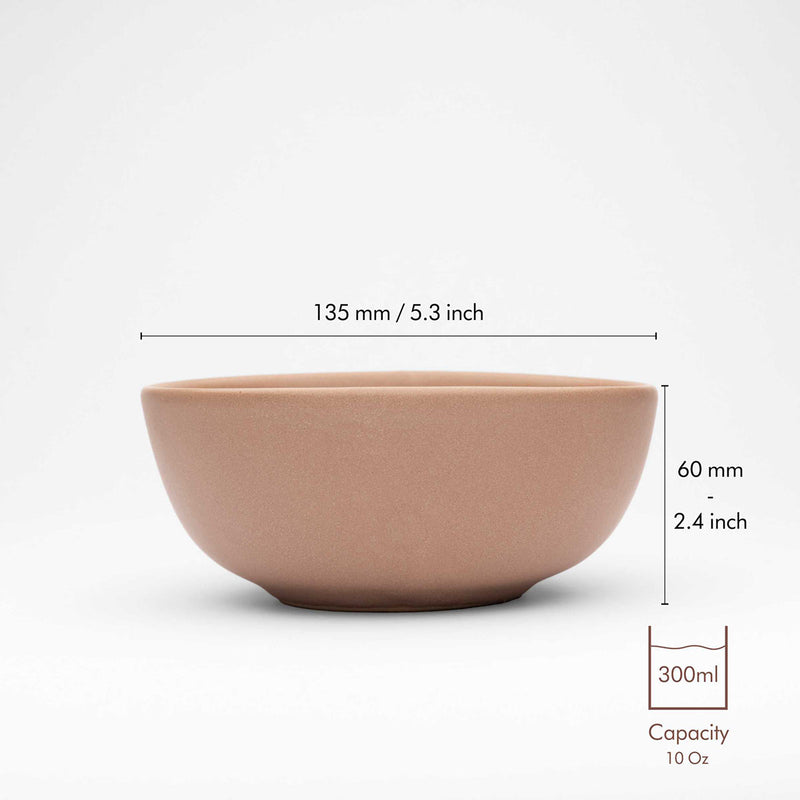 Fire - Recycled Ceramic Bowls | Set of 2 | Verified Sustainable Cups & Saucers on Brown Living™