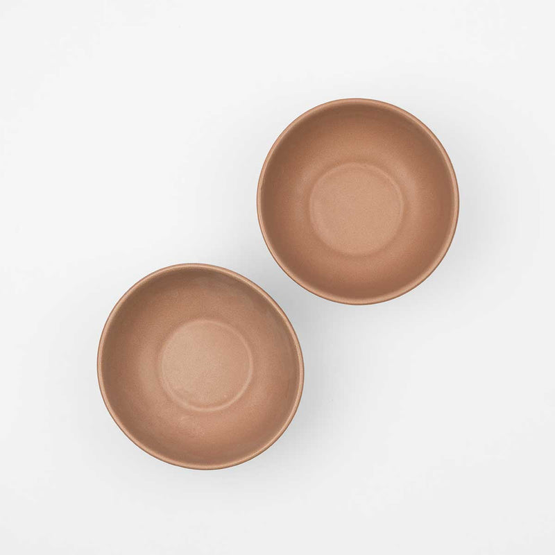 Fire - Recycled Ceramic Bowls | Set of 2 | Verified Sustainable Cups & Saucers on Brown Living™