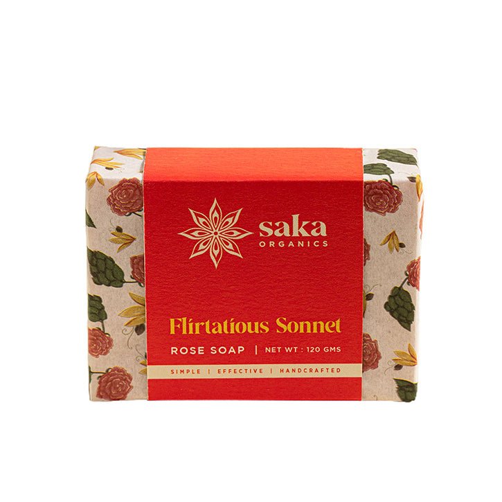 Flirtatious Sonnet | Handmade Rose Soap with Coconut Oil & Shea Butter (120gm) | Verified Sustainable Body Soap on Brown Living™