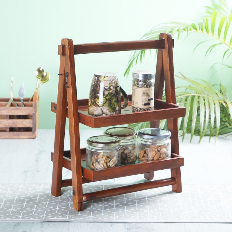 Foldable Wooden Kitchen Organizer (Small) | Verified Sustainable Kitchen Organisers on Brown Living™