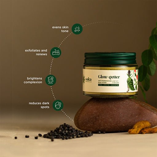 Glow - getter | Handmade Anti - Pigmentation Body Scrub (150gms) | Verified Sustainable Body Scrub on Brown Living™