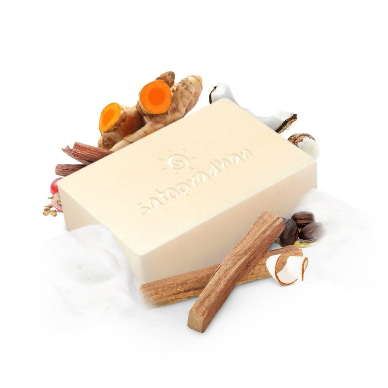 Handcrafted Anti - Ageing Haldi Chandan Soap - 80g | Verified Sustainable Body Soap on Brown Living™