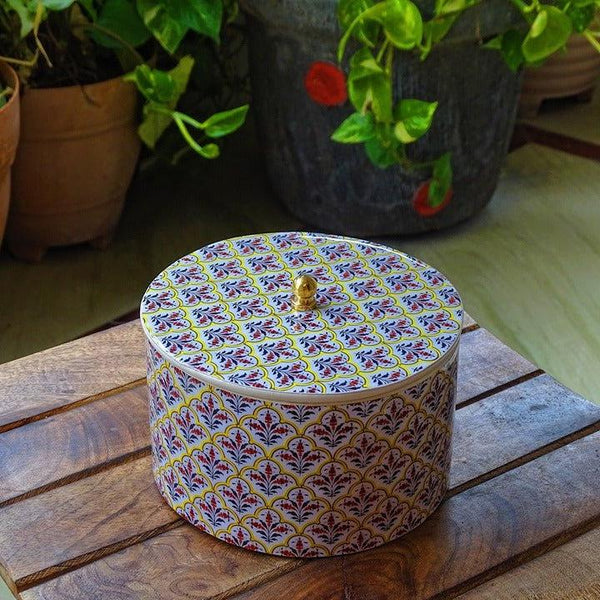 Handcrafted Round MDF Box with Lid | Verified Sustainable Gift Box on Brown Living™