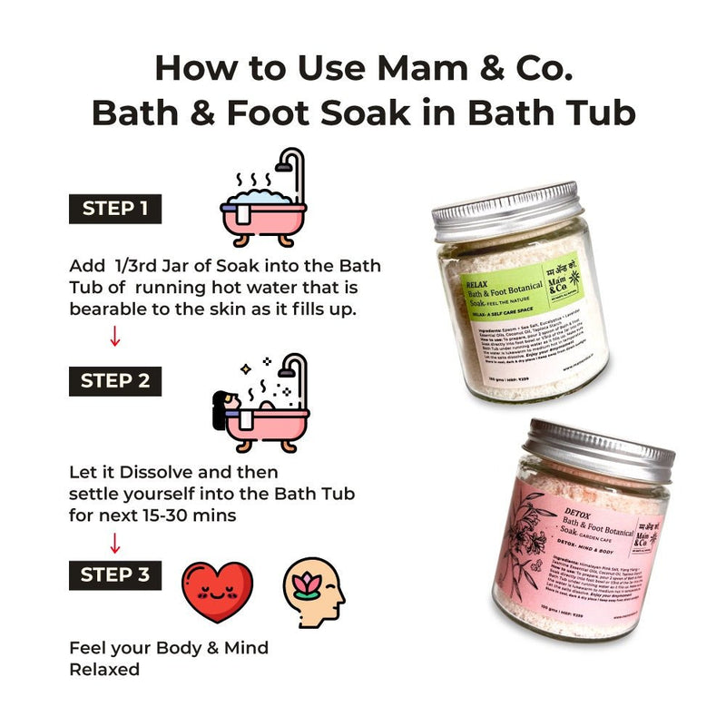 Handcrafted Saver Pack - Relax + Detox Bath & Foot Soak | Verified Sustainable Gift Giving on Brown Living™