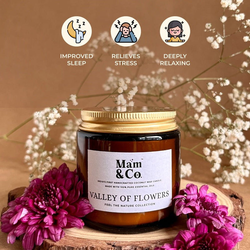 Handcrafted Set of 2 Coconut Wax Candles - Valley of Flowers + Into the Forest | Verified Sustainable Gift Giving on Brown Living™