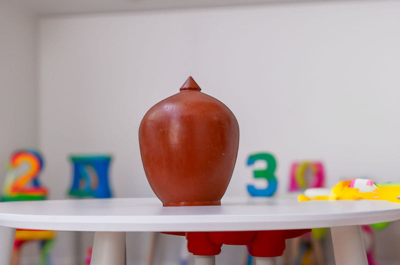 Handmade And Handpainted Terracotta Piggy Bank / Gullak | Verified Sustainable Piggy Banks & Money Jars on Brown Living™