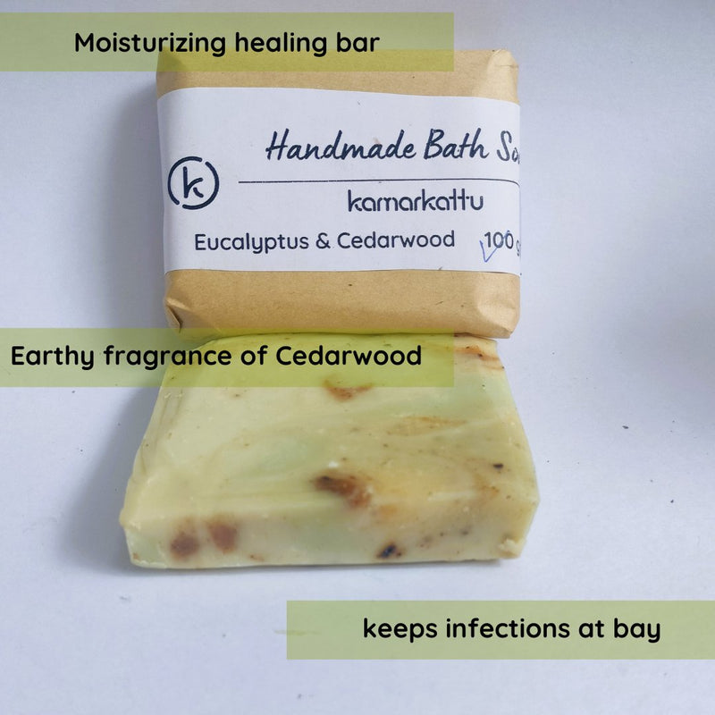 Handmade Bath Soap- Eucalyptus & Cedarwood | Verified Sustainable Body Soap on Brown Living™