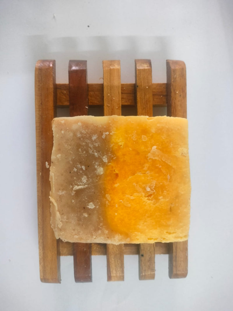 Handmade Bath soap - Orange | Pack of 2 | Verified Sustainable Body Soap on Brown Living™